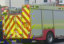 Wellington fire crews deal with vehicle ablaze in village