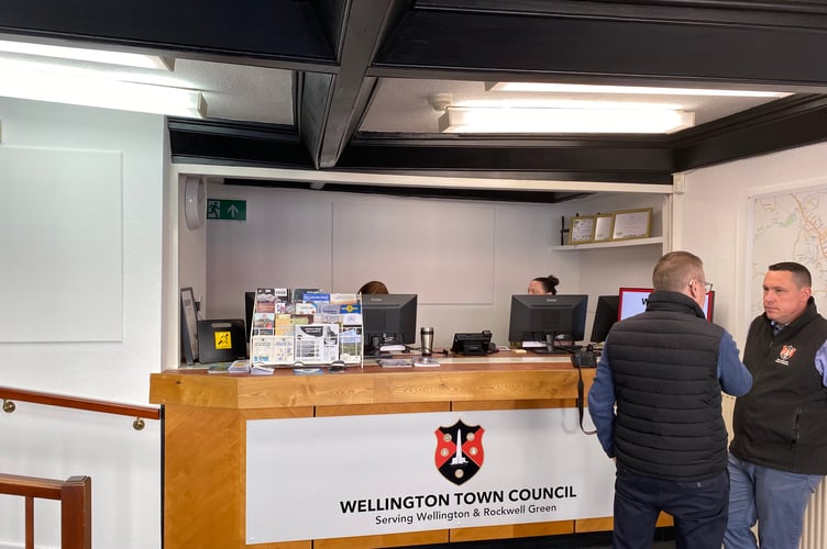 The new reception space for Wellington Town Council