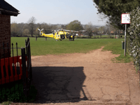 Air ambulance responds as man suffers fall in park