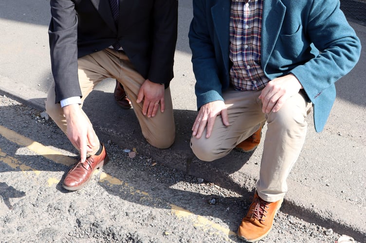 MP Gideon Amos invited Somerset Council’s lead member for transport on a tour of pothole blackspots and welcomed the latest resurfacing work which is getting under way.