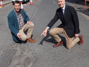 MP takes lead council member for transport on pothole blackspot tour
