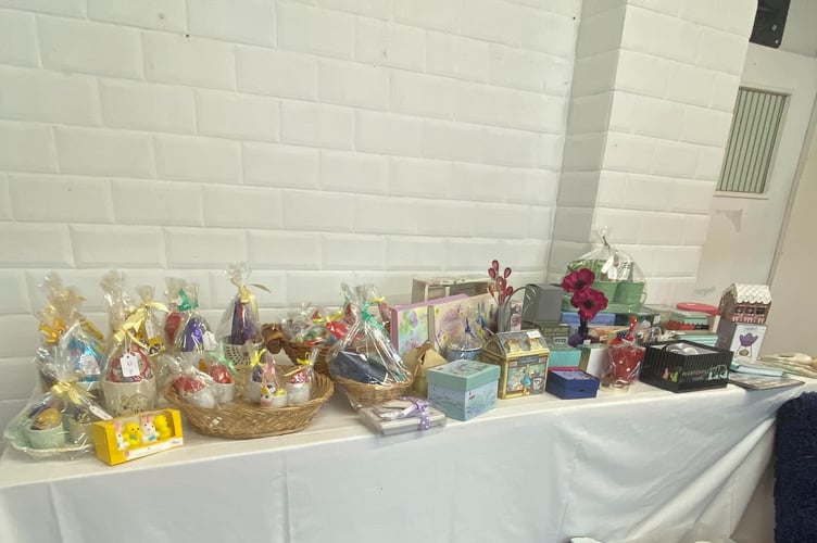 Linda and Susan's fundraiser shop on Wellington's Fore Street