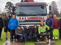 Football club's floodlights are taken down for very last time