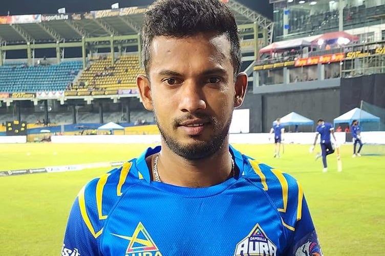 Sri Lankan all-rounder Lakshan Edrisinghe,