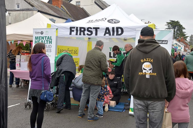 St John Ambulance Service make an appearance at the Wellington Independent Market