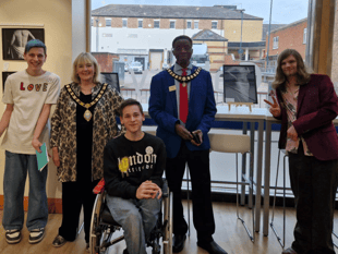 Three 16-year-old artists launch exhibition exploring disability