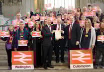 30-strong group travels to Parliament to push for town train station