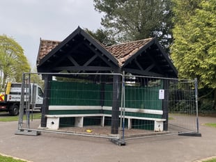 Wellington park shelter vandalised amid refurb