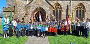 Village scouts hold service for St George's Day