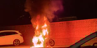 Motorcycle destroyed in Bulford arson attack