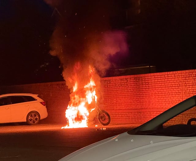 Motorcycle destroyed in Bulford arson attack