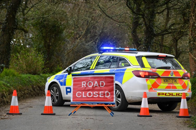 Police closed the B3247 between Hessenford and Seaton following a serious crash between a car and motorcycle 