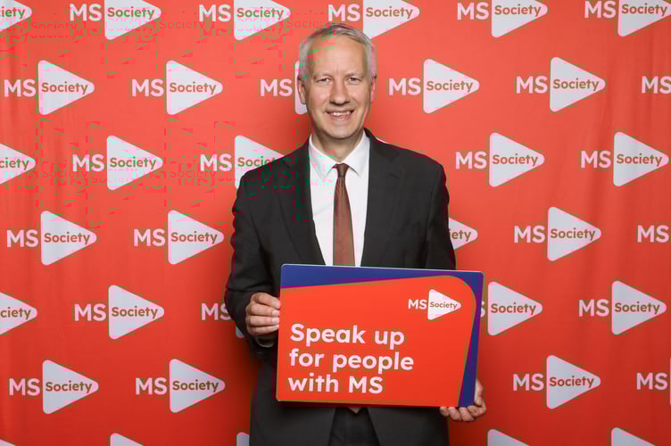 MP Gideon Amos, has pledged to campaign on behalf of people suffering from multiple sclerosis