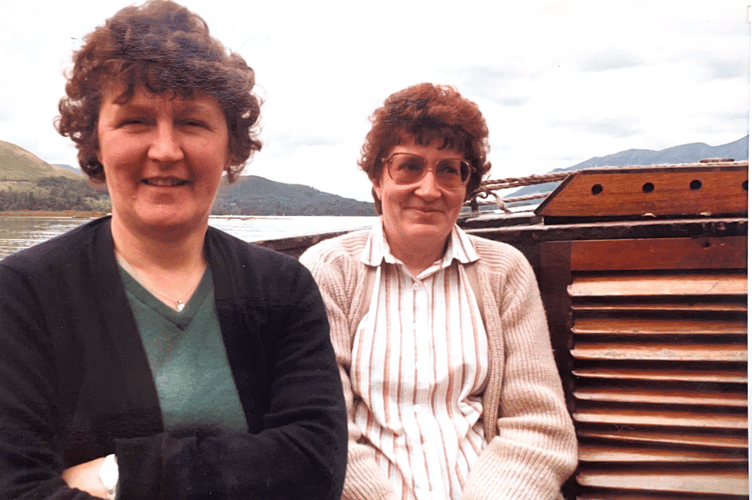 Barbara Pearson (left) and Marianne Duddilieu (right) in France for their 40th anniversary of friendship and letter writing
