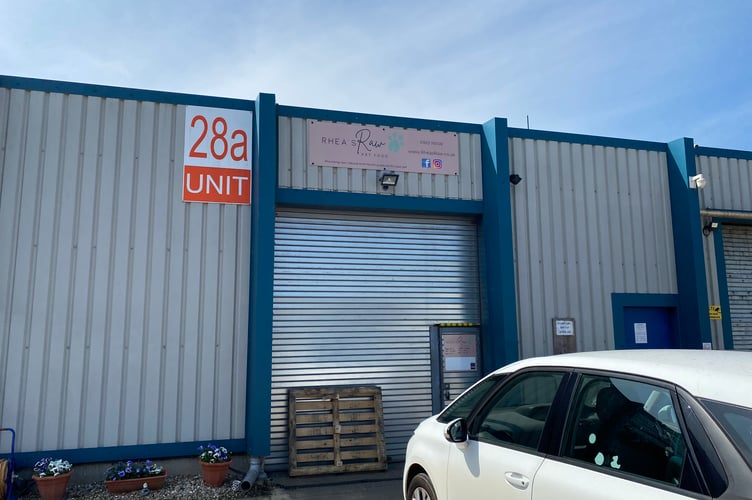 Rhea's Raw Pet Foods unit at Foxmoor Business Park