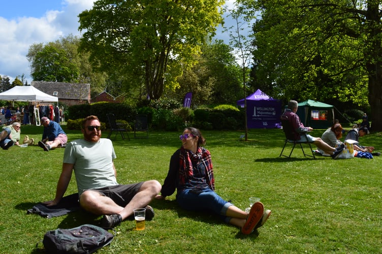 Wellington locals enjoy the Spring Fayre