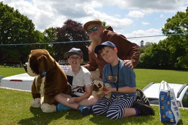 L-R Patrick Priddle, Alistair Rich, and Art Squire at Wellington Spring Fayre