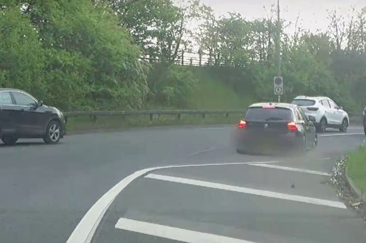 Michael Thomas Stack, fleeing police in a BMW. CCTV footage shows the moment a drug-driver led the police on a dramatic chase - while driving at 120 mph. Michael Thomas Stack, aged 23 and of Severn Road in Weston-super-Mare, had failed to stop for an officer on Sunday April 13 this year. Officers from the Roads Policing Unit were patrolling the M5 in an unmarked car when the on-board system flagged that the registered driver of a BMW travelling in front had recently been disqualified from driving. When the BMW left the motorway, PC Merchant activated his lights and sirens in an attempt to pull Stack over. He initially complied before driving off once officers exited their vehicle and it was at this point that a pursuit ensued.