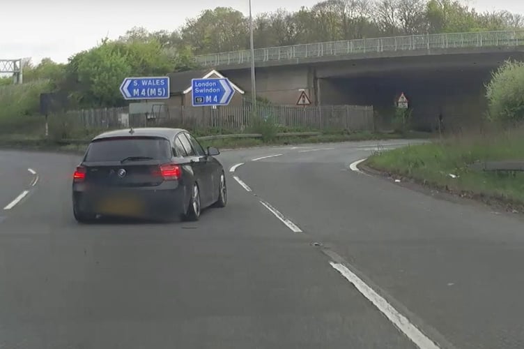 Michael Thomas Stack, fleeing police in a BMW. CCTV footage shows the moment a drug-driver led the police on a dramatic chase - while driving at 120 mph. Michael Thomas Stack, aged 23 and of Severn Road in Weston-super-Mare, had failed to stop for an officer on Sunday April 13 this year. Officers from the Roads Policing Unit were patrolling the M5 in an unmarked car when the on-board system flagged that the registered driver of a BMW travelling in front had recently been disqualified from driving. When the BMW left the motorway, PC Merchant activated his lights and sirens in an attempt to pull Stack over. He initially complied before driving off once officers exited their vehicle and it was at this point that a pursuit ensued.
