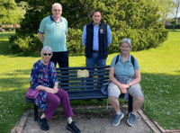 'Talking benches' installed for mental health week