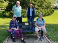 'Talking benches' installed for mental health week