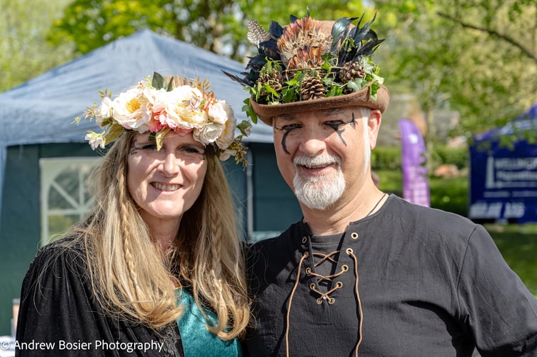 Wellington Folk & Custom Society May Queen  & Partner at the Spring Fayre, 2025