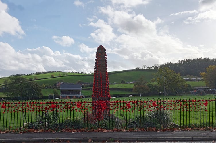 The war memorial in Wiveliscombe Recreation Ground. PHOTO: Wivey Rec Management Committee