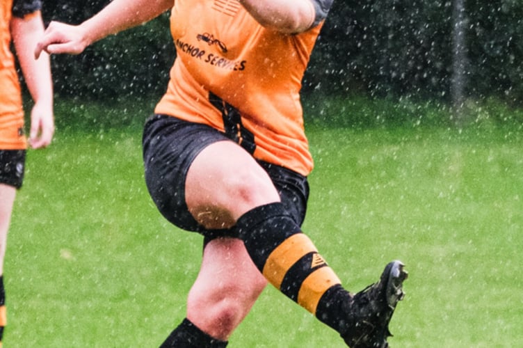 Georgia Purdy in action for Wellington Wildcats