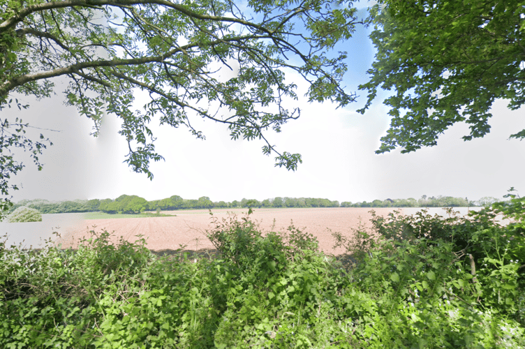 A view across some of the land near Uffculme which Aggregate Quarries wants to quarry. PHOTO: Google Maps.