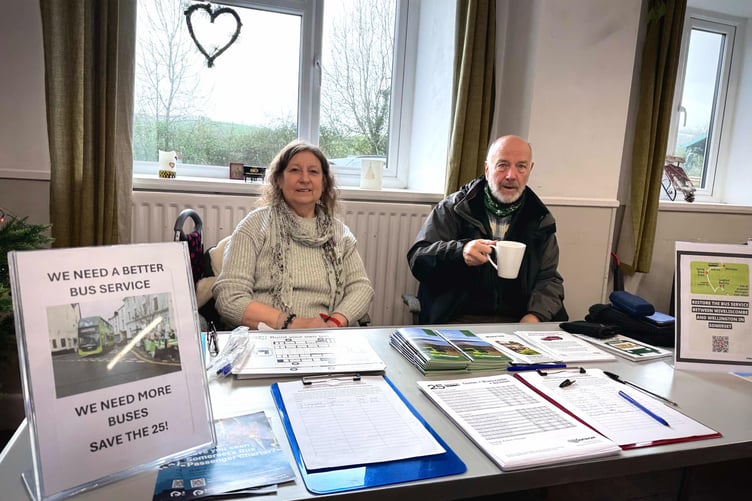 The Wivey-Wellington Bus User Group has been campaigning for better bus services.