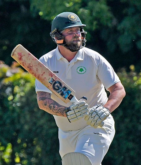 Mark White batting for Ashbrittle against Morebath last weekend