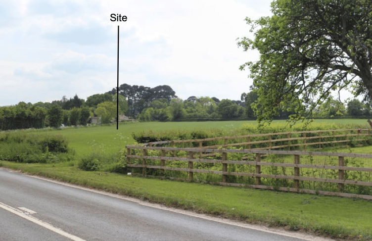 A view of land beside Wellington Relief Road where up to 75 new homes are proposed. PHOTO: Swan Paul Partnership Ltd.