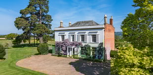 "Elegant" Georgian manor for sale at foot of Quantock Hills 