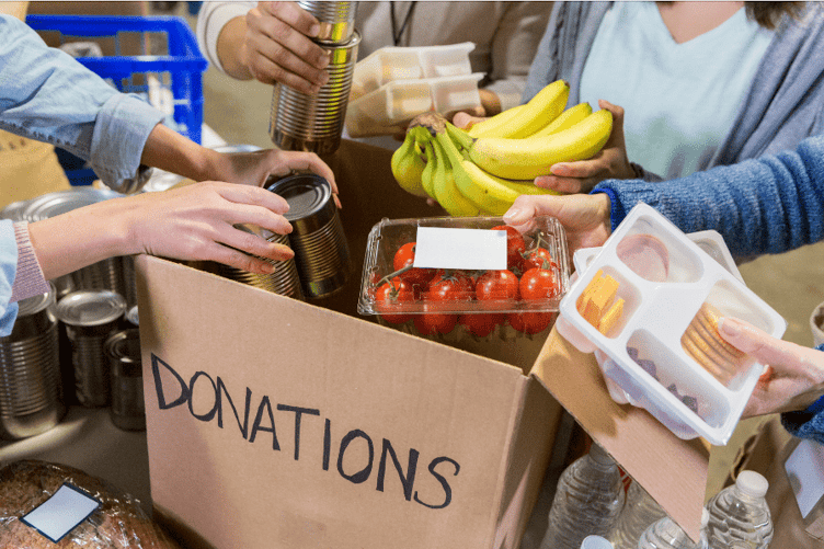 Foodbank donations. PHOTO: by Give As You Live.