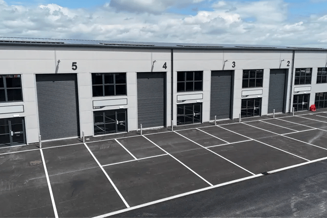 Some of the newly-built Onyx Business Park industrial units on the Westpark business park, in Chleston, Wellington. PHOTO: GTH.