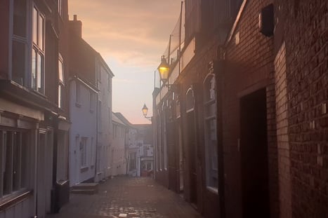 An atmospheric evening view of Cornhill, one of Wellington’s oldest and most historic town centre thoroughfares.