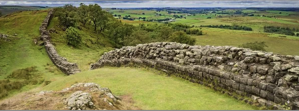 A view of a section of Hadrian's Wall which Wellington town Cllr Sean Pringle-Kosikowsky plans to walk.