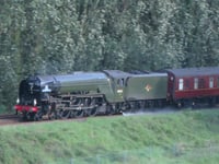 Tornado sweeps through town to delight of steam enthusiasts