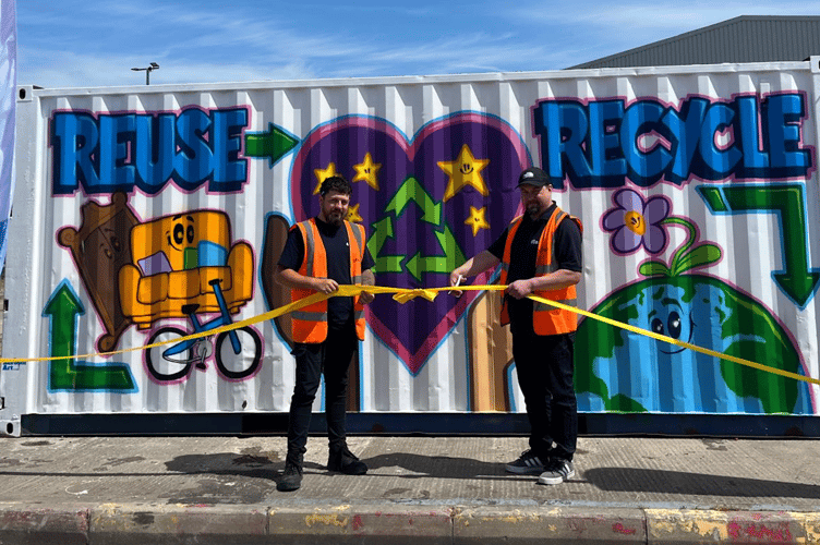 Knights Templar Community Church School and two Bridgwater schools won the competition which aimed to enhance a SUEZ storage container with the help of local Somerset school children and a Somerset-based artist