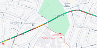 Incident on A38 affecting traffic between Wellington and Taunton