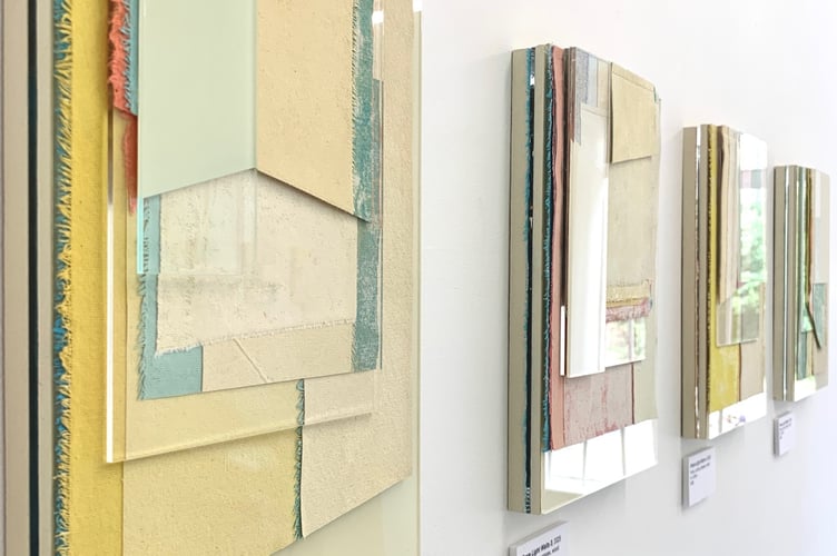 Some of Clare's pieces which feature in her exhibition Making Space