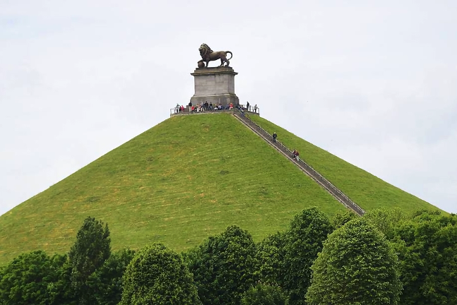The site of the battlefield is today dominated by the monument of the Lion’s Mound, a large artificial hill constructed from earth taken from the battlefield itself.