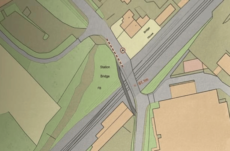 Milverton Road will be closed where the red line indicates from June 23 until 27