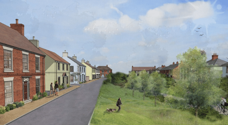 A computer generated image of how the Juston Fields development could look. IMAGE: Carney Sweeney.