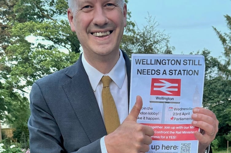 Wellington MP Gideon  Amos was delighted to hear a new Wellington Railway Station will be funded.