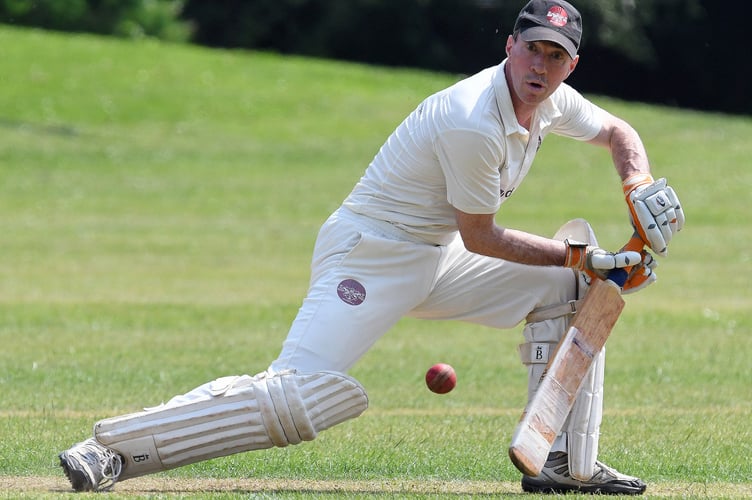 Veteran all-rounder Rob Moysey who snapped up 4-18 for Wellington 2nd XI.