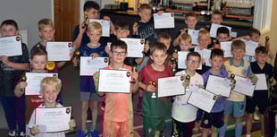 Wellington's Under eight footballers celebrate splendid season 