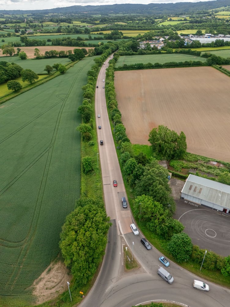 The Chelston to M5 link road is having its concrete surface replaced. PHOTO: Somerset Council.