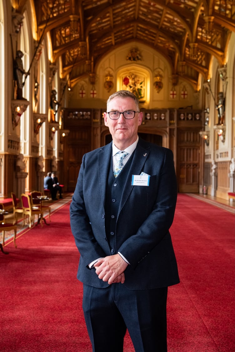 Wellington businessman Rob Hanson attending a Royal reception in Windsor Castle. PHOTO: Alex Lloyd Photography.