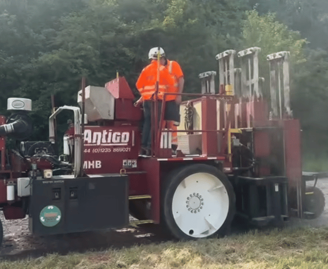 Video shows "innovative" repair technique as M5 junction work begins